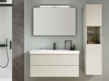 CHANGE CHA04 - Wall-mounted single vanity unit with drawers by Gruppo Geromin - view 2